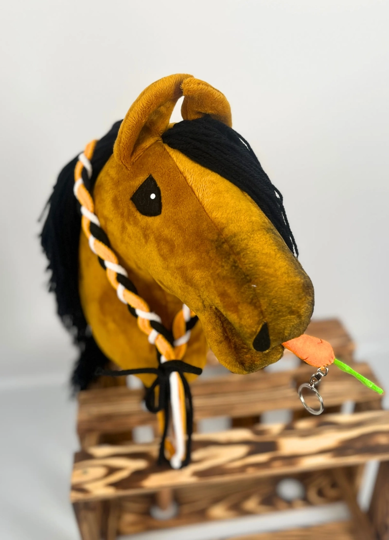 WYSYŁKA NATYCHMIASTOWA - Zestaw 5 - hobby horse A4 z krótkim kijem, cordeo, brelok