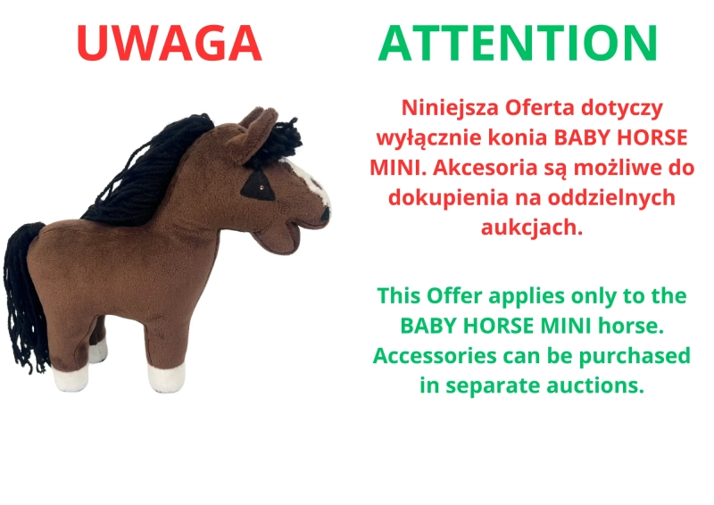 Drewniana stajnia dla BABY HORSE MINI + BABY HORSE MINI - Bay prototyp + losowe akcesoria w gratisie - LIKWIDACJA KOLEKCJI!
