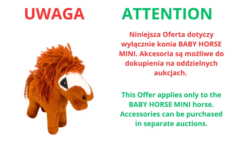 BABY HORSE MINI - Kasztanowaty z irokezem