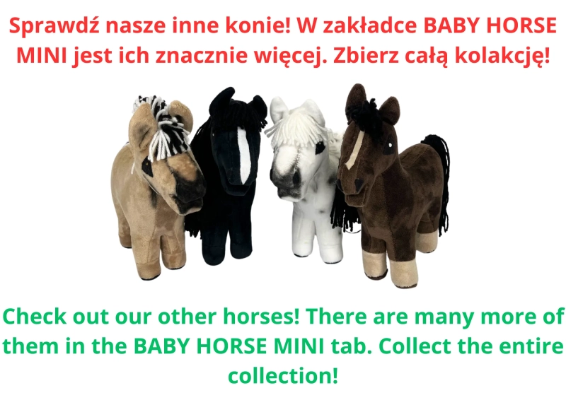 BABY HORSE MINI - Kasztanowaty z irokezem