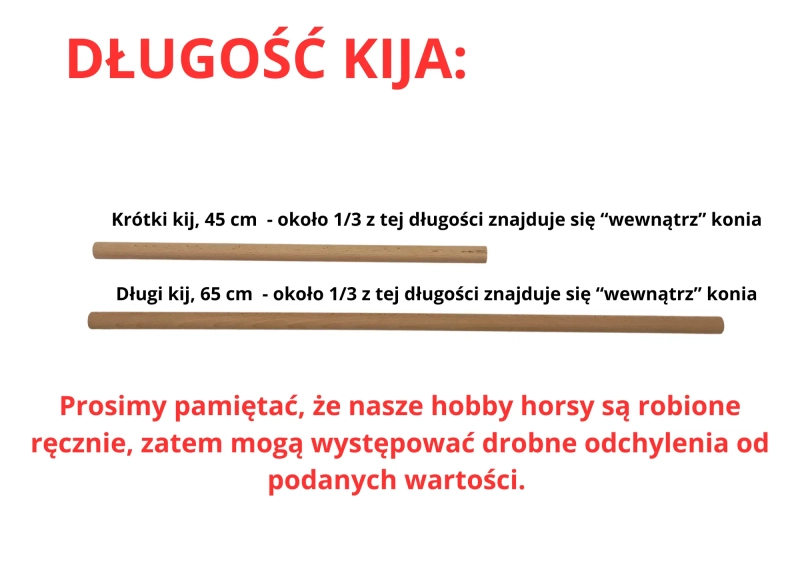 WYSYŁKA NATYCHMIASTOWA - Zestaw 5 - hobby horse A4 z krótkim kijem, cordeo, brelok
