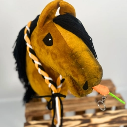 WYSYŁKA NATYCHMIASTOWA - Zestaw 5 - hobby horse A4 z krótkim kijem, cordeo, brelok