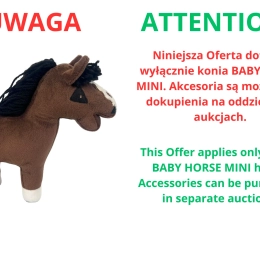 Drewniana stajnia dla BABY HORSE MINI + BABY HORSE MINI - Bay prototyp + losowe akcesoria w gratisie - LIKWIDACJA KOLEKCJI!