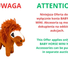 BABY HORSE MINI - Kasztanowaty z irokezem