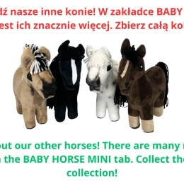 BABY HORSE MINI - Kasztanowaty z irokezem