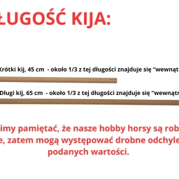 WYSYŁKA NATYCHMIASTOWA - Zestaw 5 - hobby horse A4 z krótkim kijem, cordeo, brelok