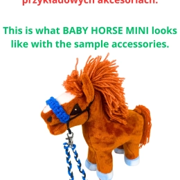 BABY HORSE MINI - Kasztanowaty z irokezem
