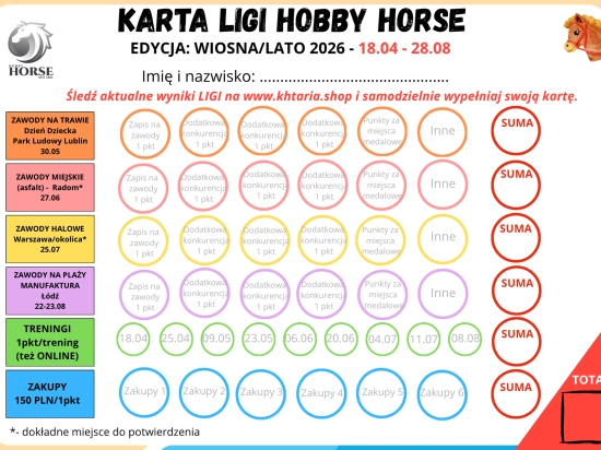 Liga HOBBY HORSE startuje już 18.04!