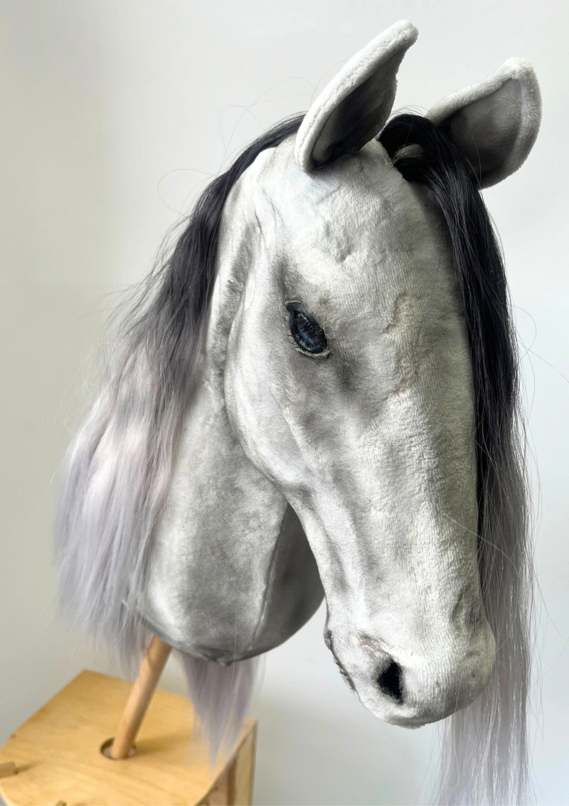 UJEŻDŻENIOWY REALISTYCZNY HOBBY HORSE A3 – SZARY - 1 SZTUKA W CENIE PROMO