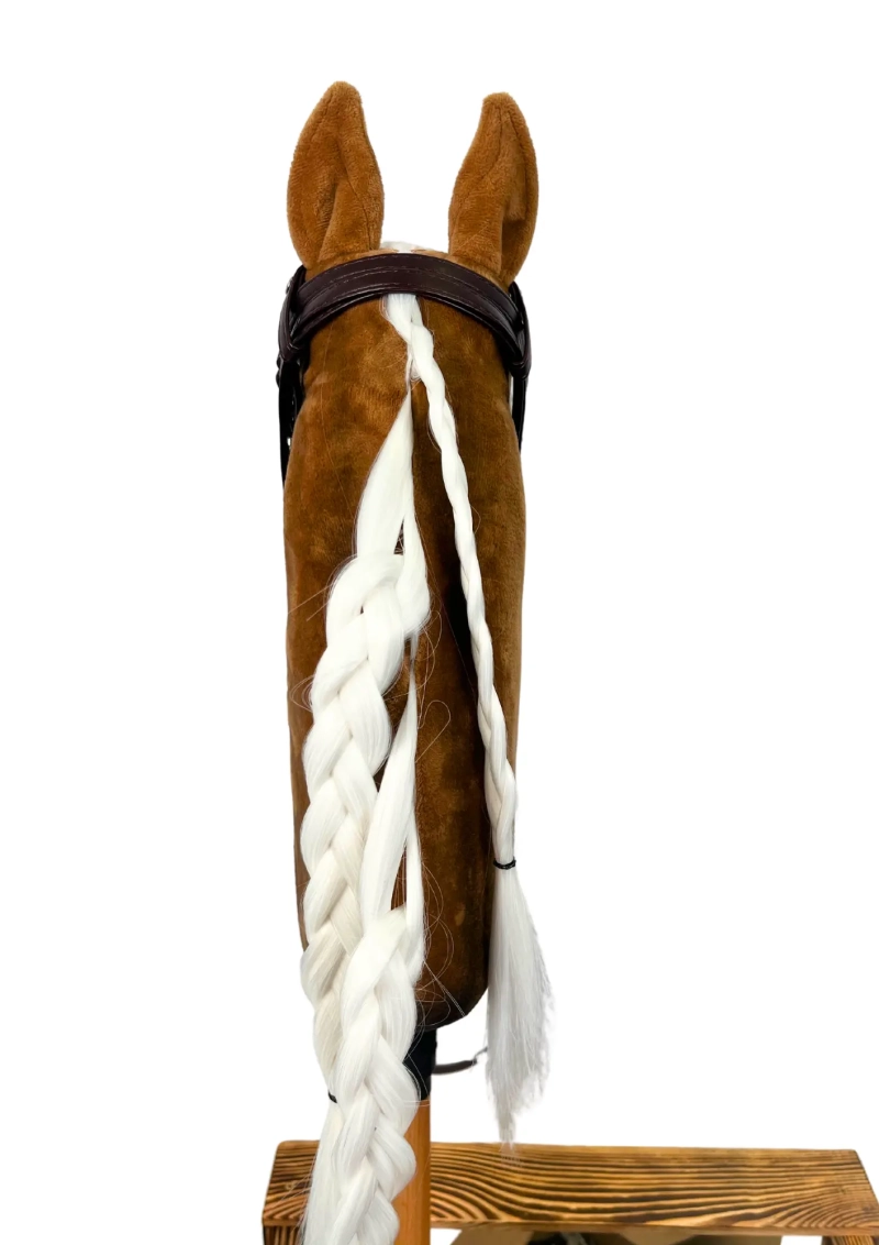 REALISTYCZNY HOBBY HORSE – PALOMINO - BIAŁY/BIAŁA