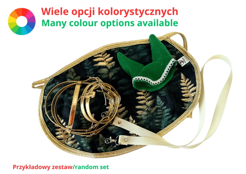 ZESTAW AKCESORIÓW - 4 ELEMENTY (derka, nauszniki, ogłowie, wodze) - RÓŻNE KOLORY DO WYBORU