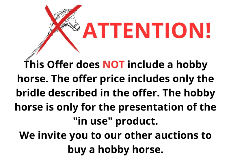 Szyty kantar dla hobby horse realistik
