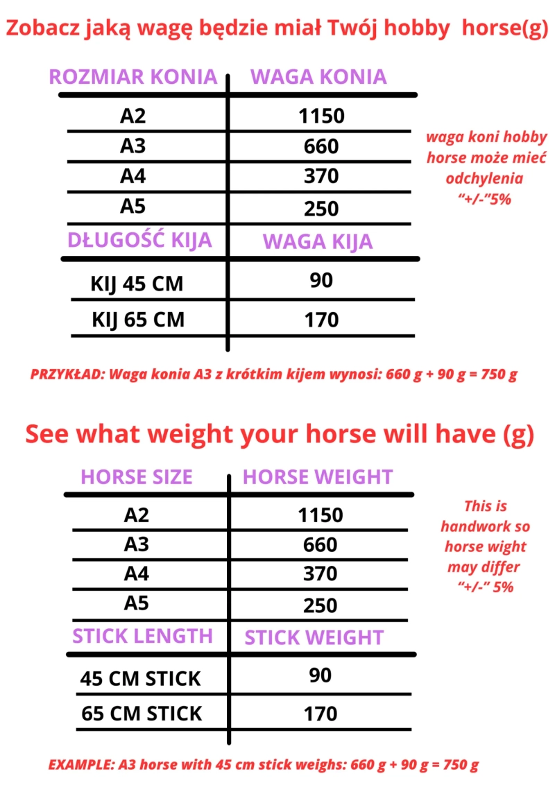 LOSOWY HOBBY HORSE – PROMOCYJNY A2-A5