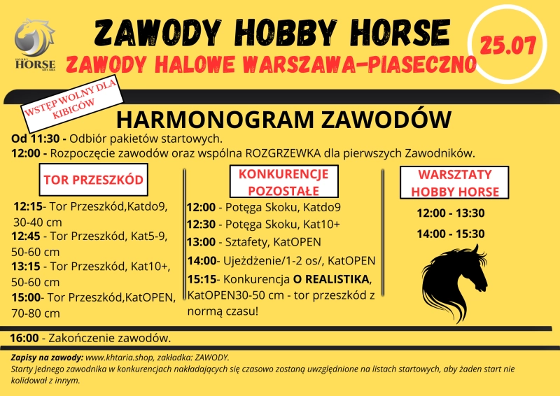 Pakiet startowy: Zawody halowe WARSZAWA-PIASECZNO - 25.07