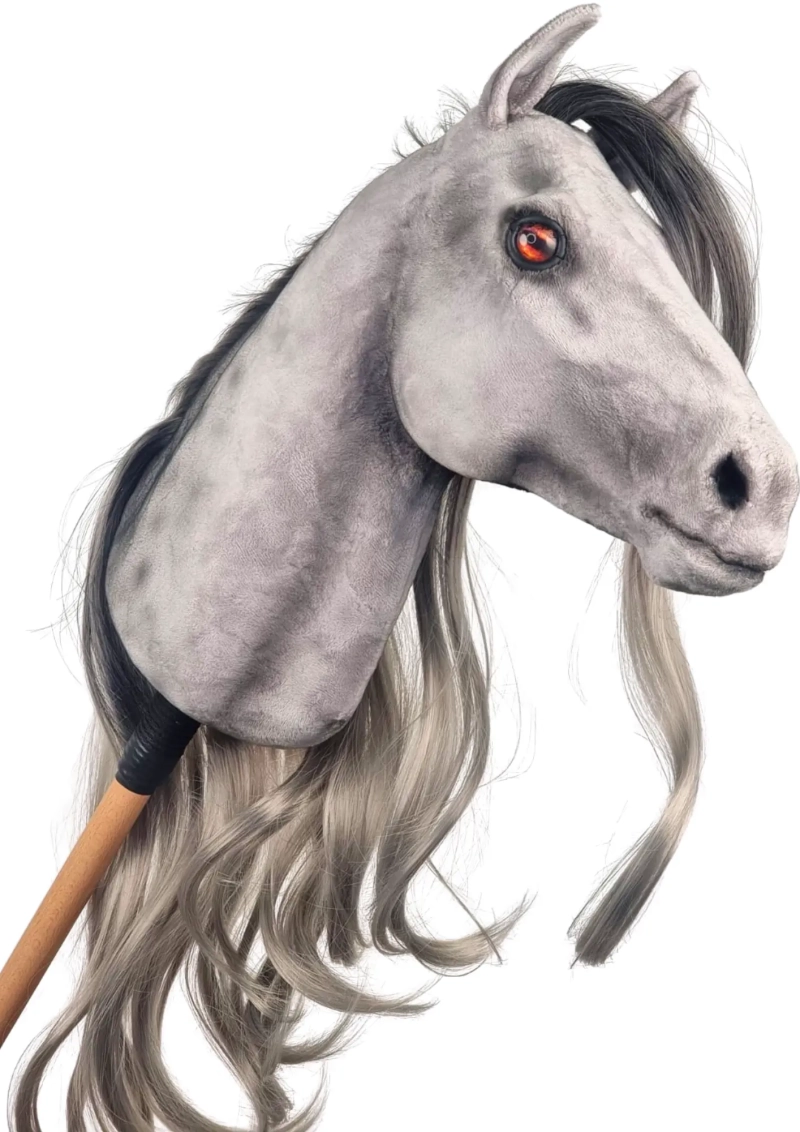REALISTYCZNY HOBBY HORSE – SZARY/SZARA