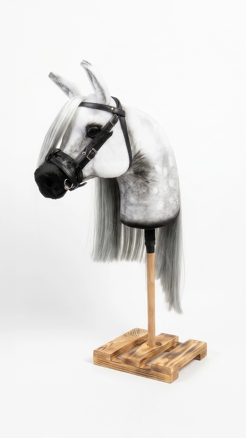 REALISTYCZNY HOBBY HORSE – BIAŁY KOŃ ARABSKI