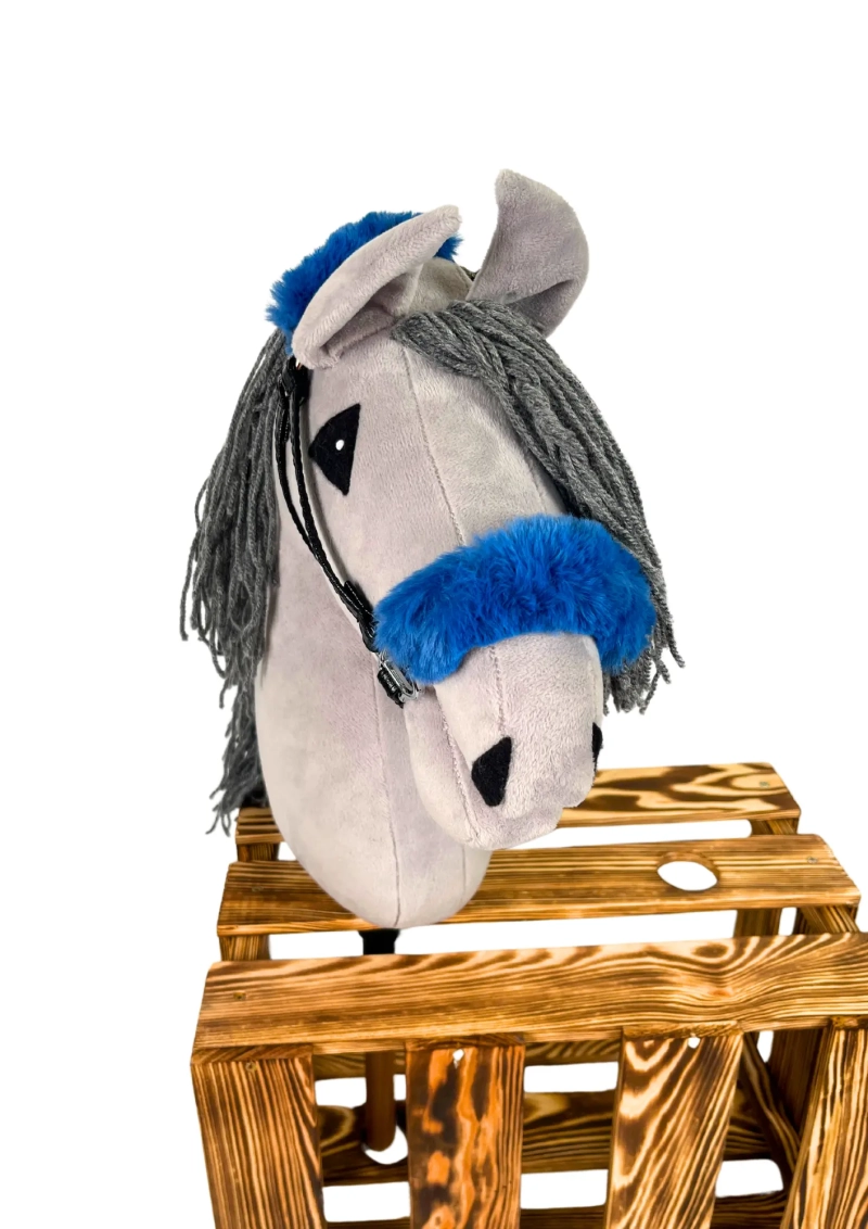 Szyty kantar z futerkiem dla hobby horse