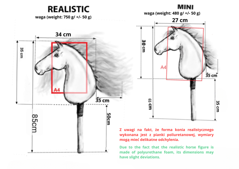UJEŻDŻENIOWY REALISTYCZNY HOBBY HORSE A3 – KARY