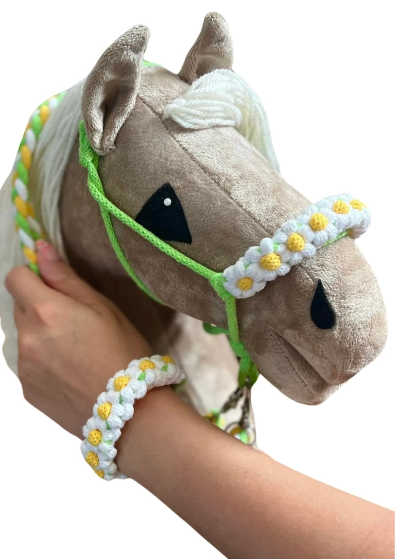 ZESTAW STOKROTKA – halter, wodze, bransoletka