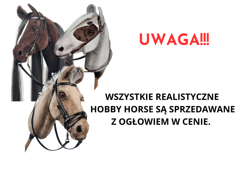 REALISTYCZNY HOBBY HORSE – GNIADOSROKATY/CZARNO-BIAŁA GRZYWA/ŁATKI