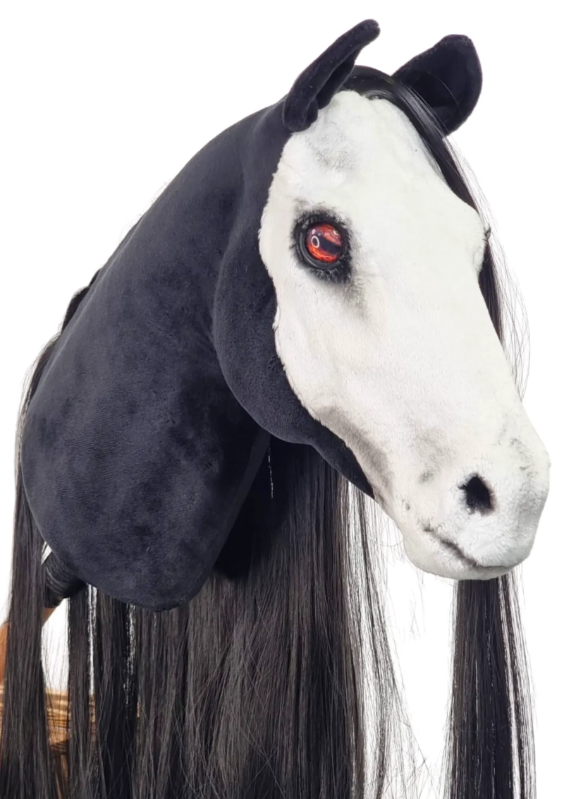 REALISTYCZNY HOBBY HORSE – CZARNO-BIAŁY/CZARNA