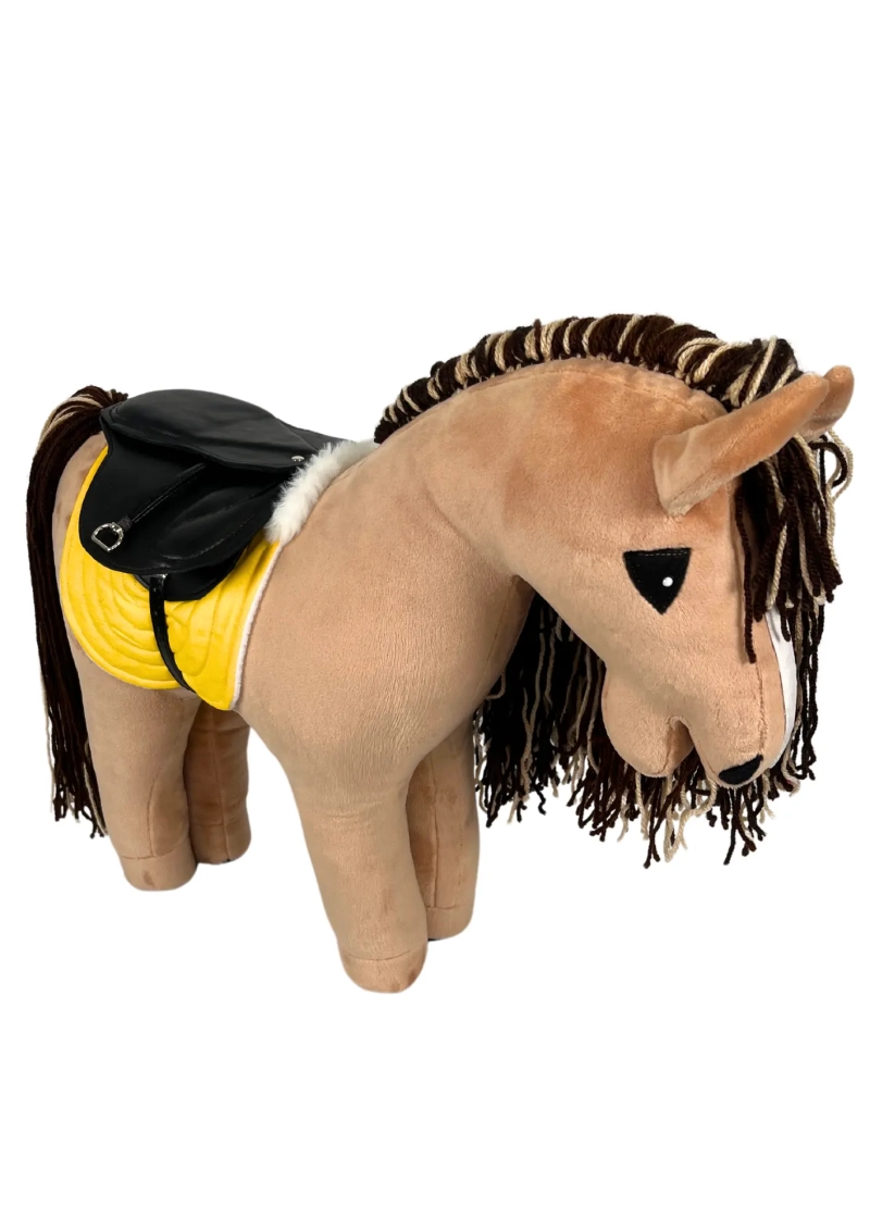 AKCESORIA - REALISTYCZNE SIODŁO ZE SKÓRY  I CZAPRAK DLA BABY  HORSE STANDARD