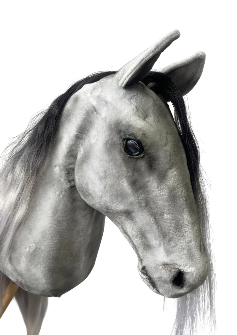 UJEŻDŻENIOWY REALISTYCZNY HOBBY HORSE A3 – SZARY - 1 SZTUKA W CENIE PROMO