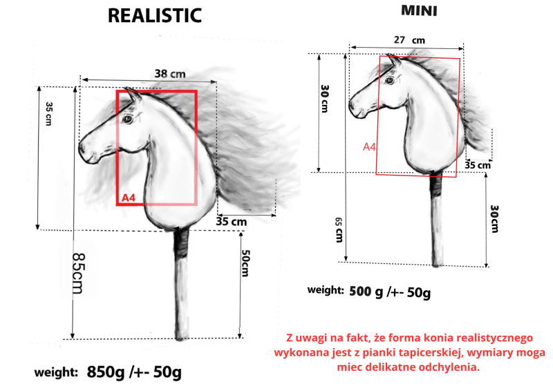 REALISTYCZNY HOBBY HORSE – GNIADOSROKATY/CZARNO-BIAŁA GRZYWA/ŁATKI