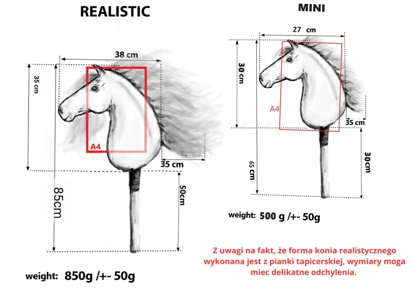 Kantar pleciony dla hobby horse realistic