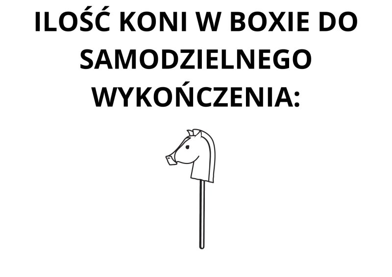 BOX DO SAMODZIELNEGO WYKOŃCZENIA - z wyszytą głową konia - ROZMIAR A2