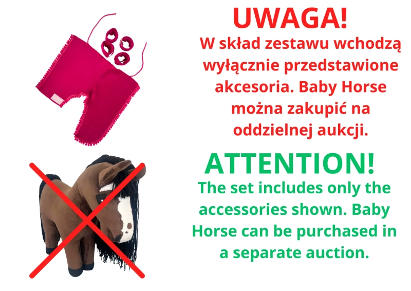 AKCESORIA - ZESTAW 2 - DLA BABY HORSE STANDARD