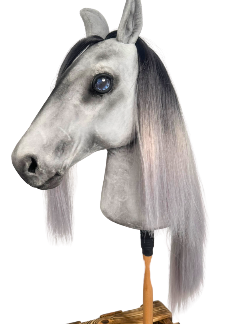 UJEŻDŻENIOWY REALISTYCZNY HOBBY HORSE A3 – SZARY