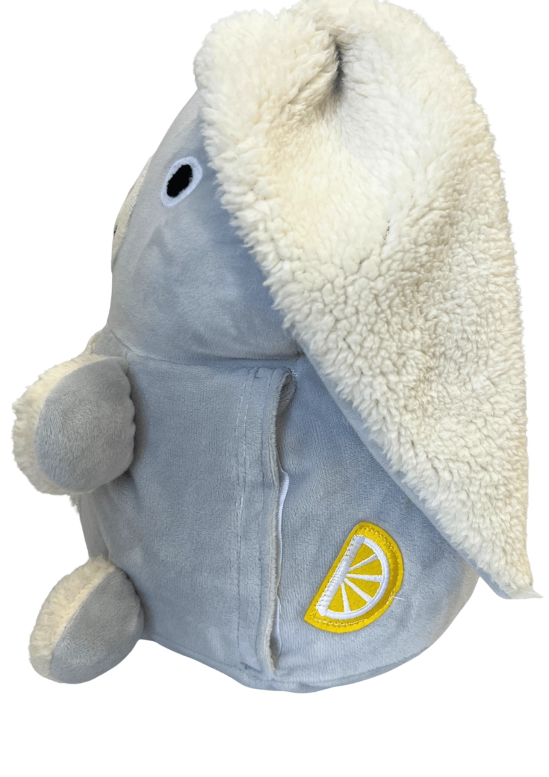 Cytrynowy KRÓLIK (w słoiku) - pachnący pluszak z opcją podgrzewania