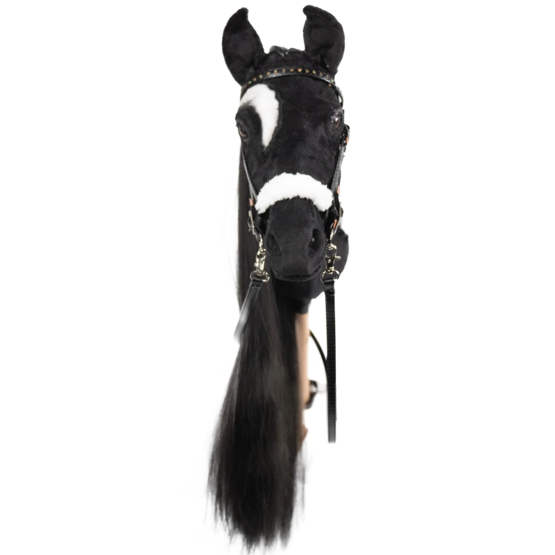 REALISTYCZNY HOBBY HORSE – KARY/CZARNA GRZYWA/ŁATKA NAD OKIEM