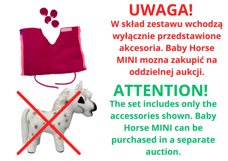 AKCESORIA - ZESTAW 2 - DLA BABY HORSE MINI