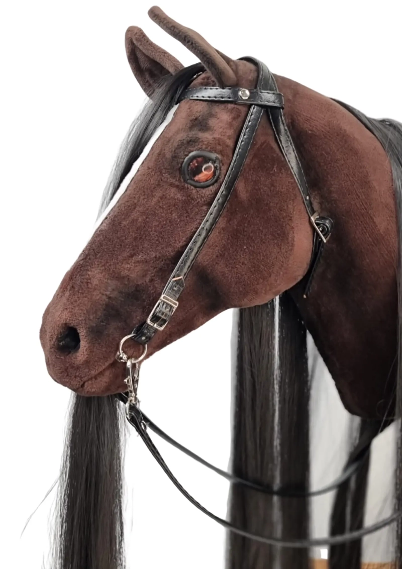 REALISTYCZNY HOBBY HORSE – CIEMNY KASZTAN/CZARNA/ŁATKA