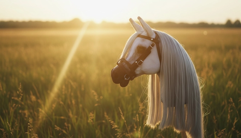 REALISTYCZNY HOBBY HORSE – BIAŁY KOŃ ARABSKI