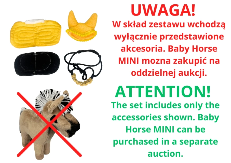 AKCESORIA - ZESTAW 1 - DLA BABY HORSE MINI