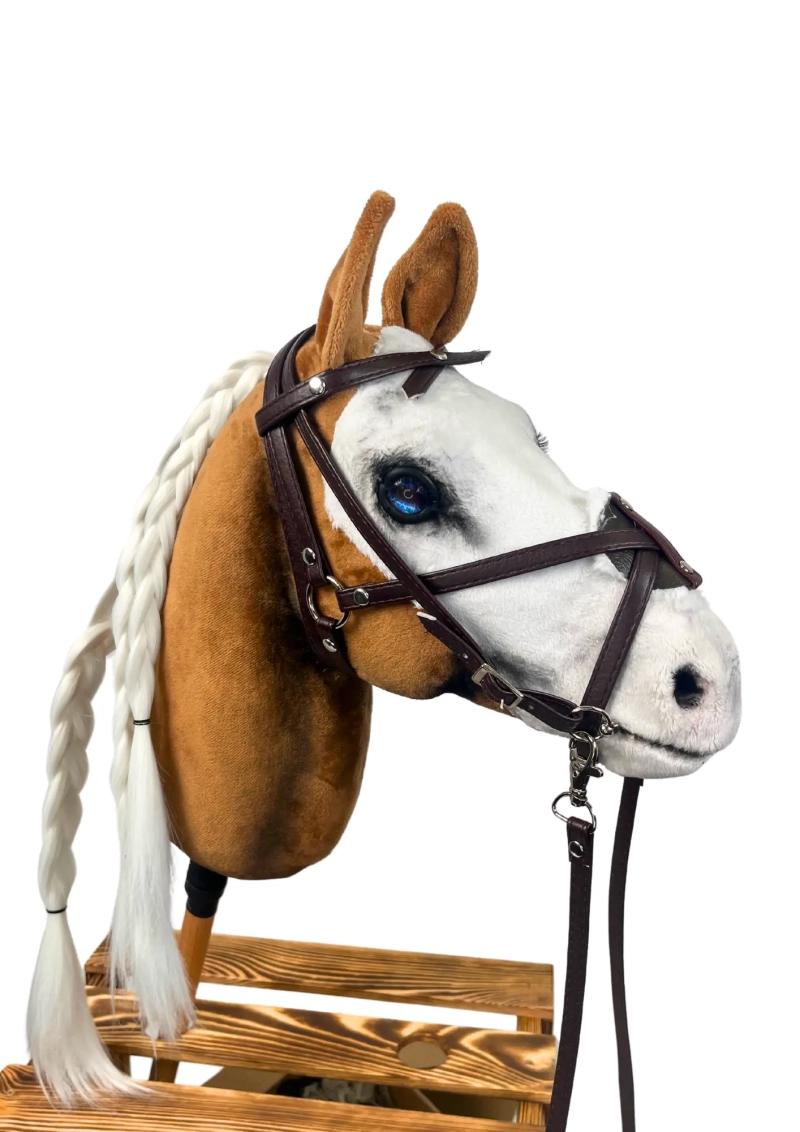 REALISTYCZNY HOBBY HORSE – PALOMINO - BIAŁY/BIAŁA