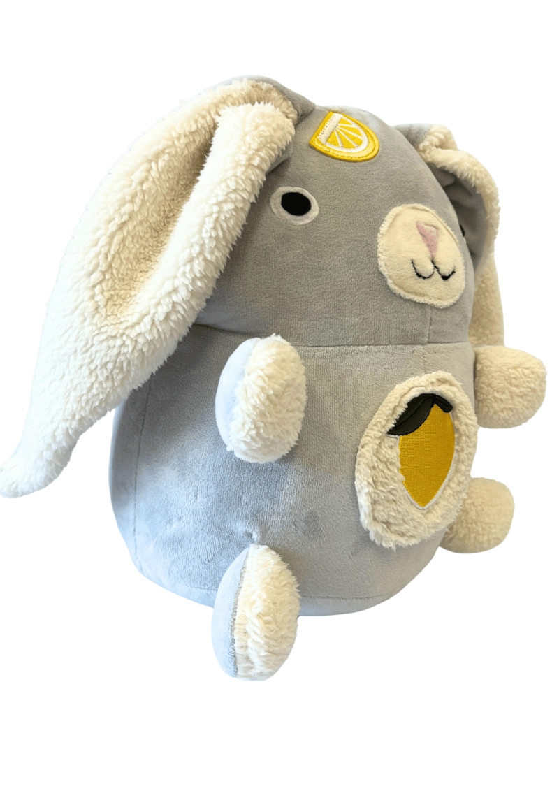 Cytrynowy KRÓLIK (w słoiku) - pachnący pluszak z opcją podgrzewania