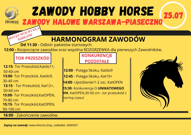 Pakiet startowy: Zawody halowe WARSZAWA-PIASECZNO - 25.07