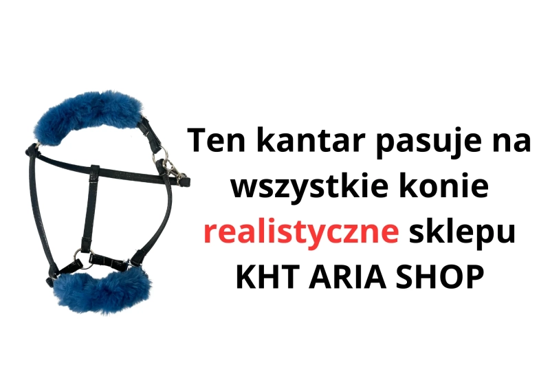 Szyty kantar z futerkiem dla hobby horse realistik