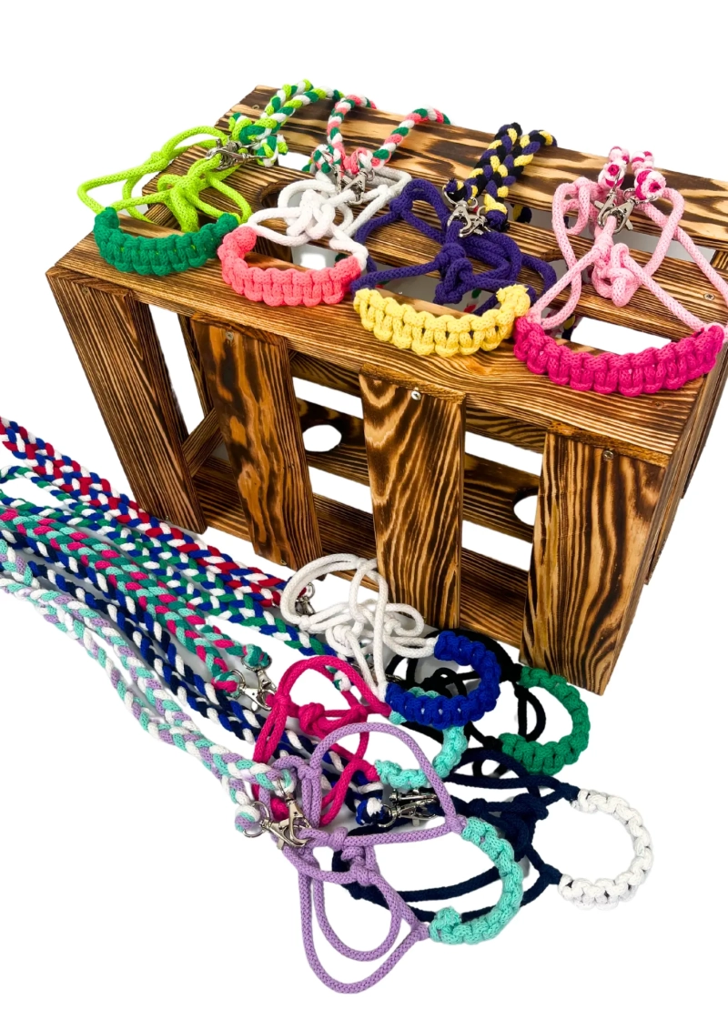 Halter z wodzami dla hobby horse realistik