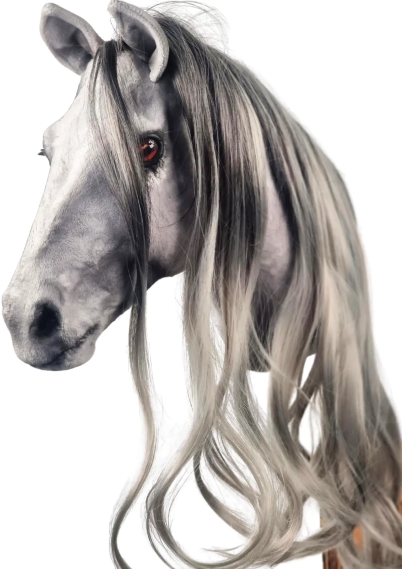 REALISTYCZNY HOBBY HORSE – SZARY/SZARA