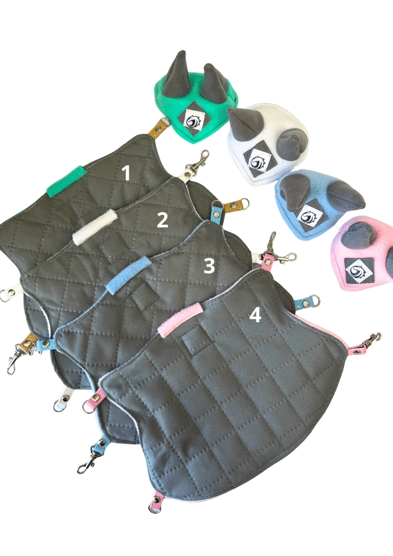 AKCESORIA dla Hobby Horse A6: nauszniki plus derka dwustronna