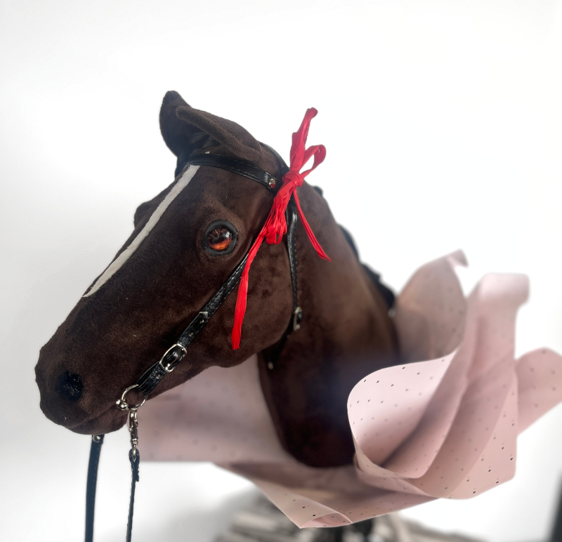 REALISTYCZNY HOBBY HORSE – GNIADOSROKATY/CZARNO-BIAŁA GRZYWA/ŁATKI