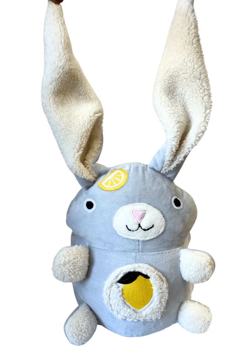 Cytrynowy KRÓLIK (w słoiku) - pachnący pluszak z opcją podgrzewania