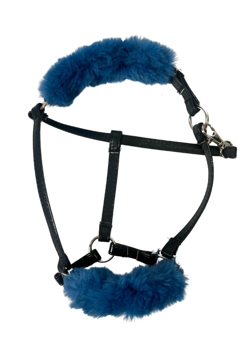 Szyty kantar z futerkiem dla hobby horse
