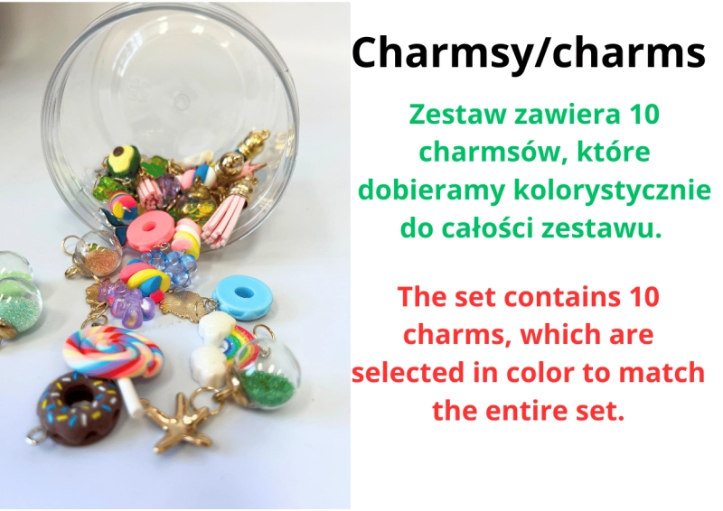 ZESTAW AKCESORIÓW - 7 ELEMENTÓW (derka, nauszniki, ogłowie, wodze, 3 naczółki, 10 charmsów, zestaw szczotek ) - RÓŻNE KOLORY DO WYBORU