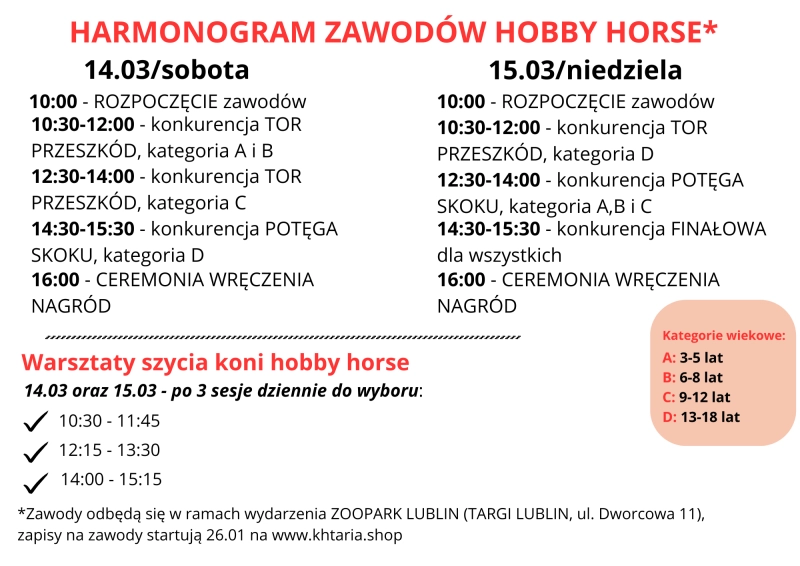 WARSZTAT szycia hobby horse w czasie ZAWODÓW